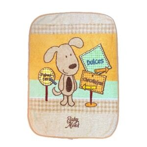 Vintage The World Baby Mink Blanket Puppy Dog Chiko Light Plush 43x31